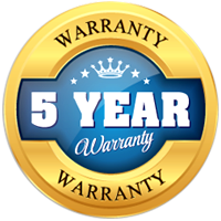 5 Year Warranty